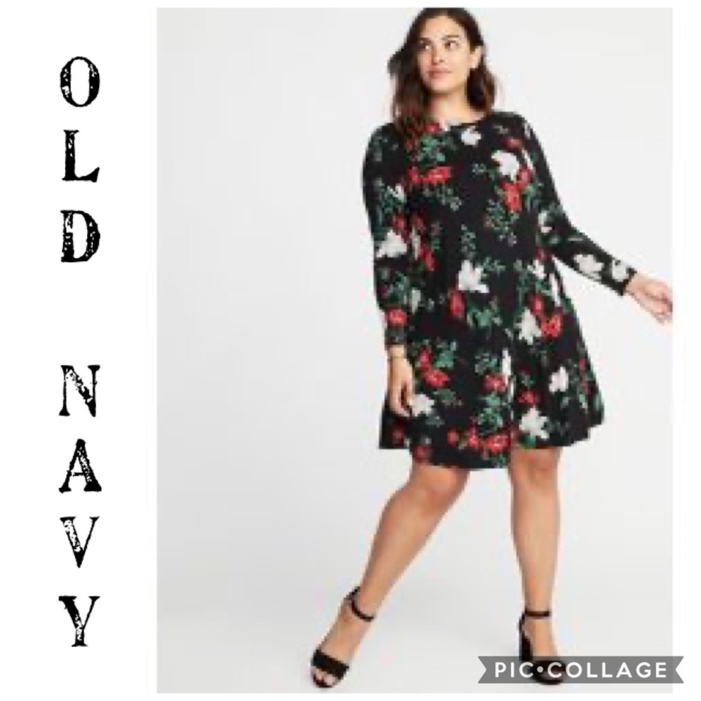 NWOT Old Navy | Floral Knit Swing Dress